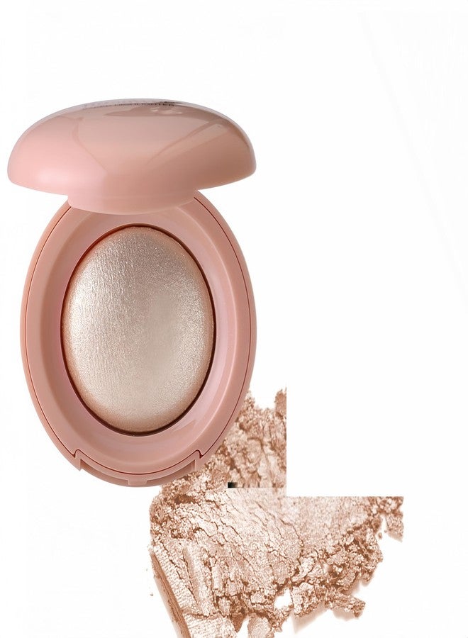 MAEPEOR Baked Highlighter Buildable Lightweight Natural Look Baked Highlighter Powder Palette, Highlight Face for a Shimmery or Matte Finish (Color 04) - Image 1